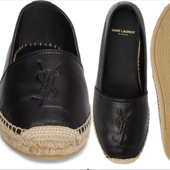Yves Saint Laurent Shoes - Saint Laurent Logo Espadrilles